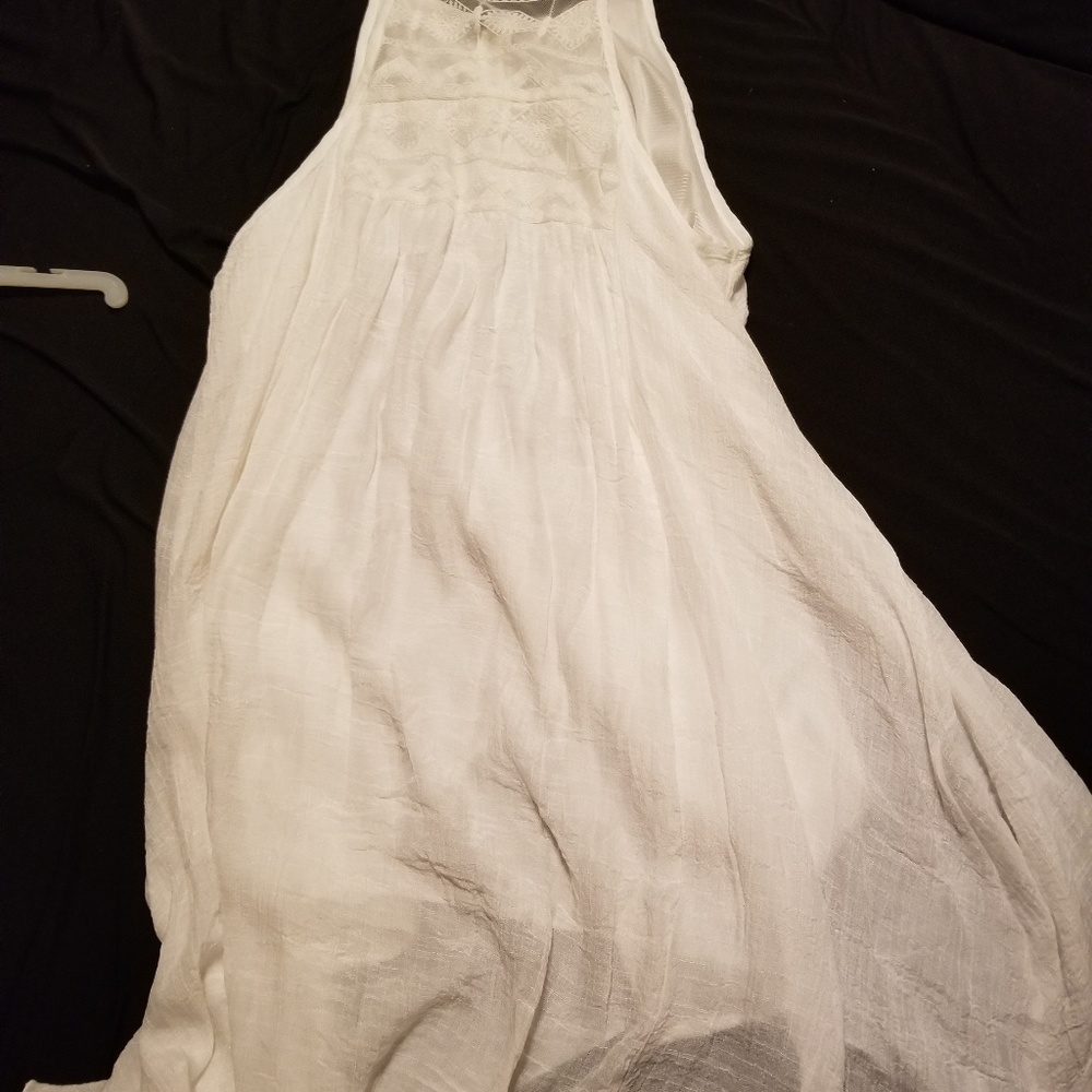 Simple white sun dress